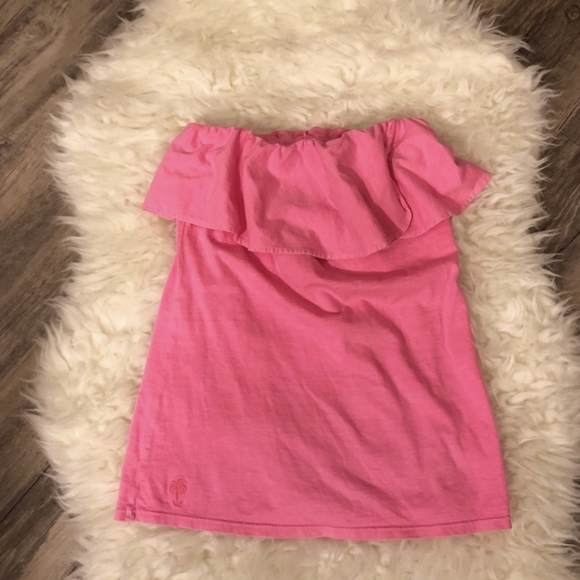 LILLY PULITZER - Wiley Tube Top in Hotty Pink - Picture 3 of 7